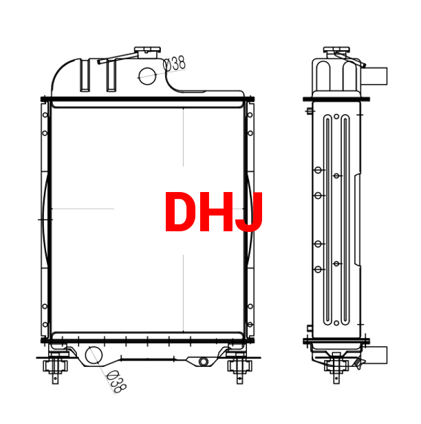 MTZ-80 tractor radiator OEM:70Y.1301010 330242-1301010 1221.1301.010