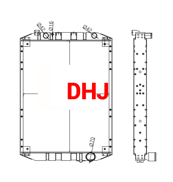 MAZ 543208 radiator OEM:543208-1301010