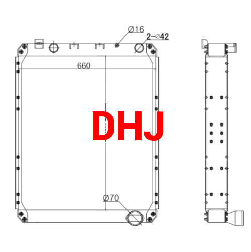 MAZ 642290T tadiator 642290T-1301010-017 JMAZ radiators