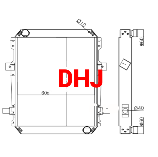 MAZ 54325 radiator OEM:54325-1301114