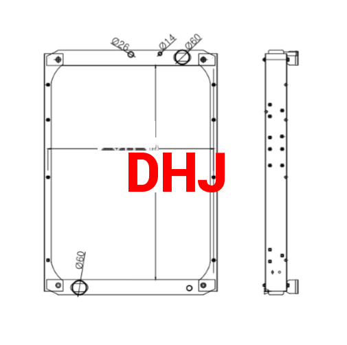 KAMAZ 6520 TRUCK RADIATOR OEM:6520-1301010