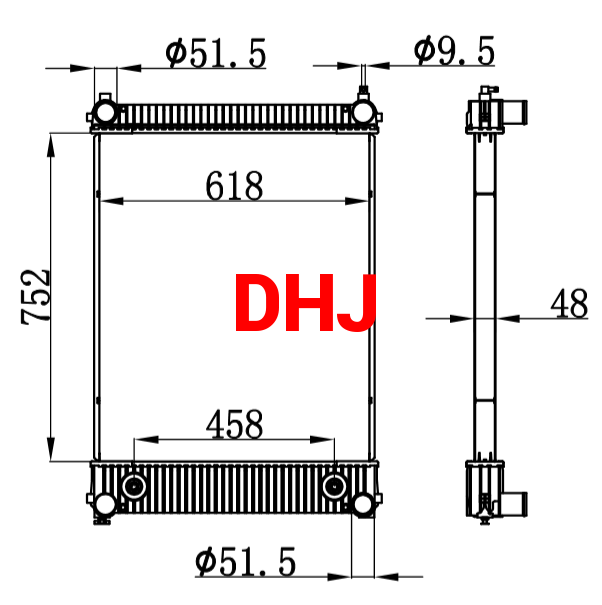 FREIGHTLINER AT RADIATOR BHTR6362 BHT74675