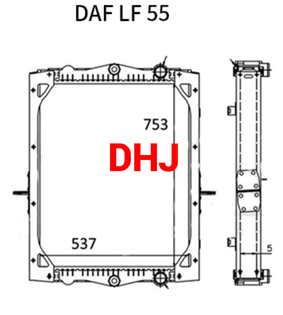 DAF LF 55 RADIATOR 1403169/1407723 61444A