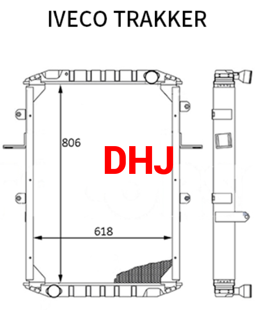 IVECO TRAKKER TRUCK RADIATOR EB50603