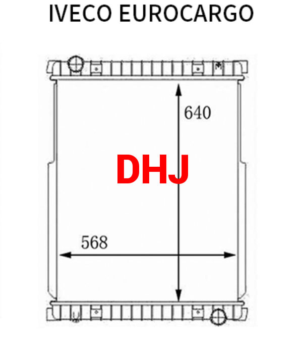 IVECO Eurocargo E18/E20 RADIATOR 500361629 63332