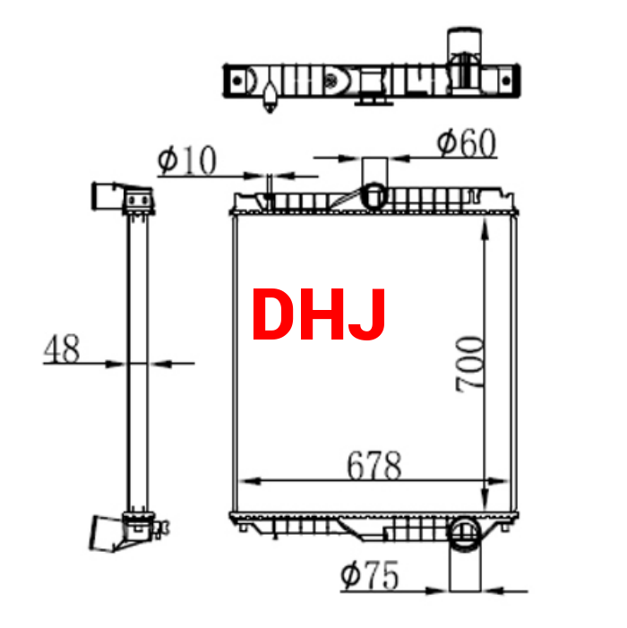 21400-04Z16,21400-04Z74,21400-05Z03,NISSAN DIESEL,UD BIG THUMB 1999-TRUCK RADIATOR