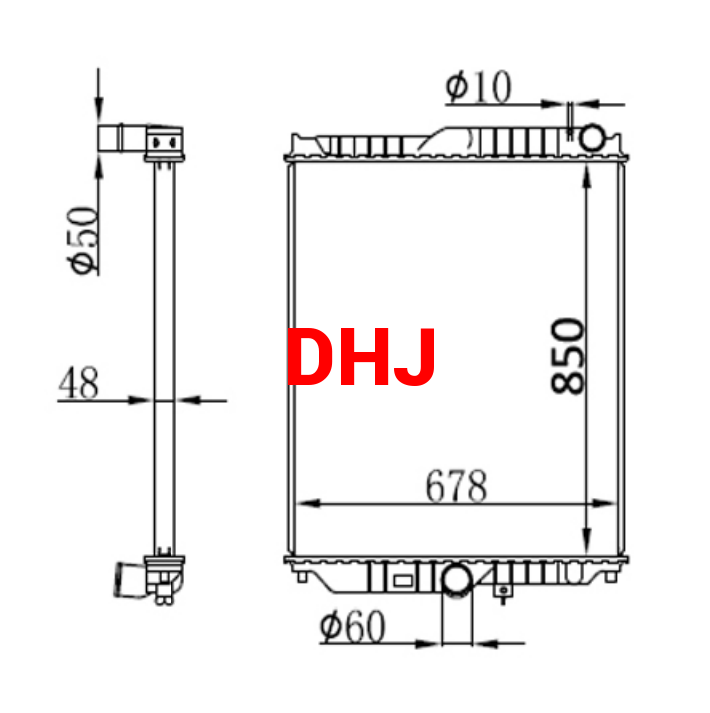 NISSAN UD 380 TRUCK RADIATOR