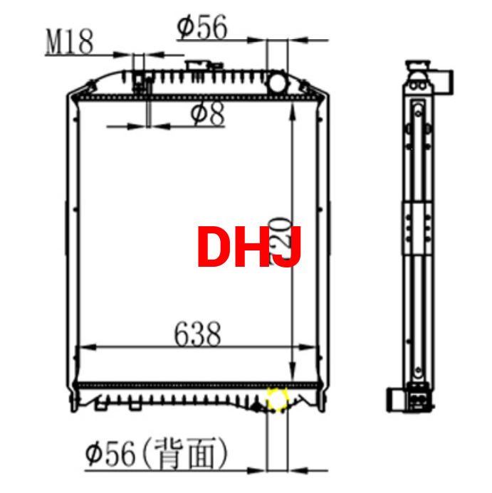 HINO Ranger FMIJ Truck Radiator