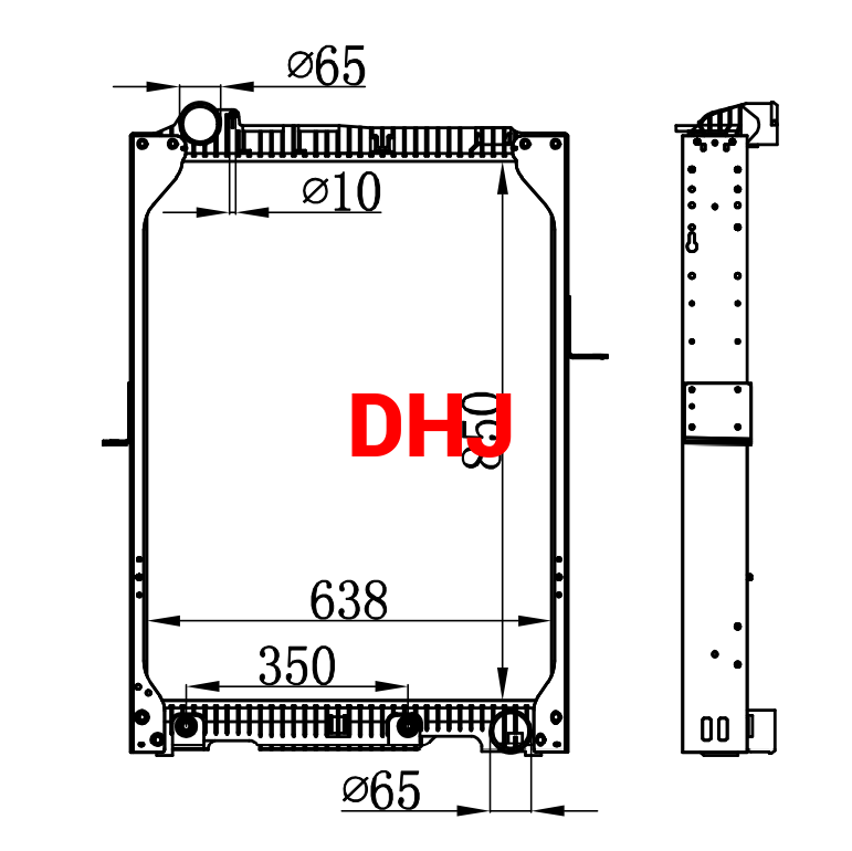 MB NG 90 truck radiator,6525011701 6565001103 6525013201 6525017001 6525015301