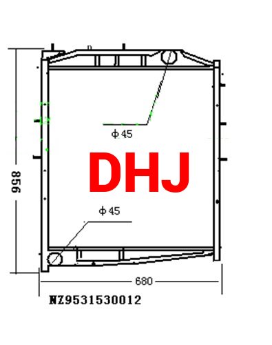 Sinotruk HOWO TRUCK Radiator NZ9531530012