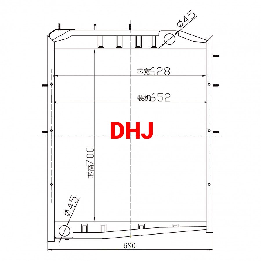 WG9112530385 for sinotruck radaitor