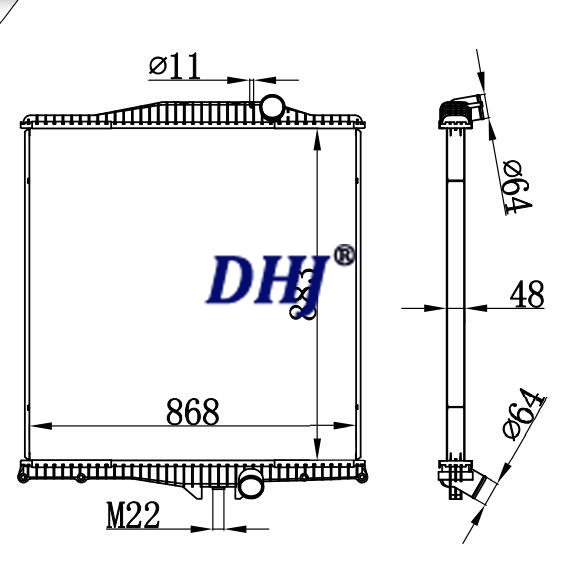 1003498/20408582,Volvo VHP SERIES MT Truck radiator