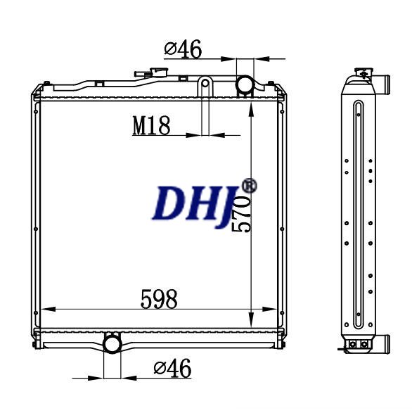 ME23975/ME298856,Mitsubishi FUSO FIGHTER TRUCK RADIATOR