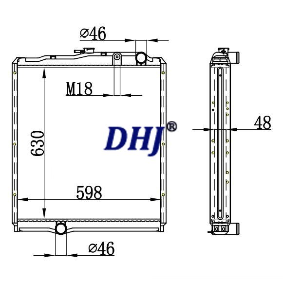 ME433497/MC443350,MITSUBISHI FUSO FIGHTER TRUCK RADIATOR