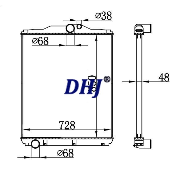 ME293421,MITSUBISHI SUPER GREAT KC-FP5430 Truck Radiator