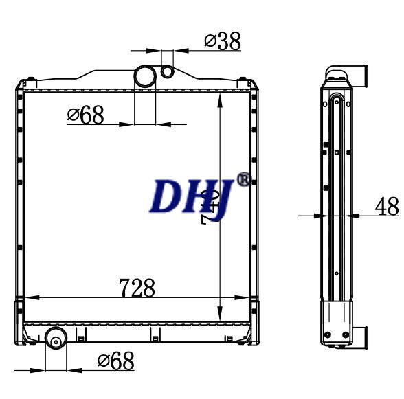 ME293116 ME293421 ME298414,MITSUBISHI SUPER GREAT FP512D truck radiator