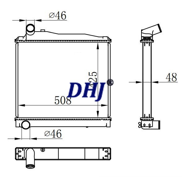 ME298717,ME298718,ME298760,MITSUBISHI FIGHTER 98 TRUCK RADIATOR