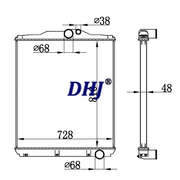 ME293119,MITSUBISHI SUPER GREAT FP54JE 96-TRUCK RADIATOR