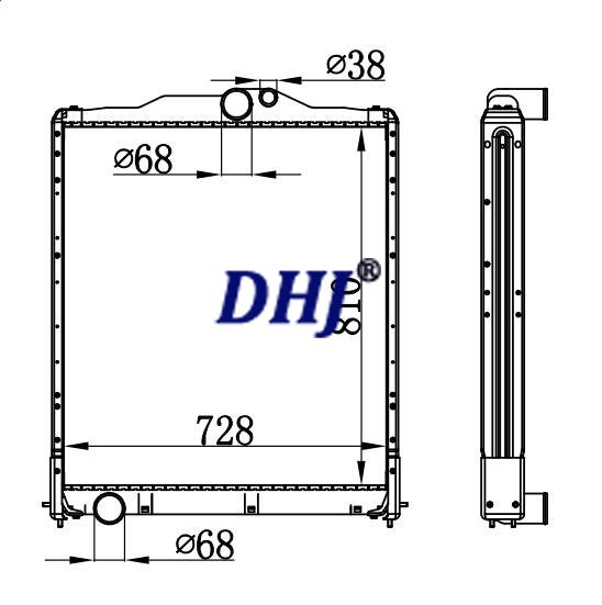 Me293118 Fp512d,MITSUBISHI SUPER GREAT FP512D MT truck radiator