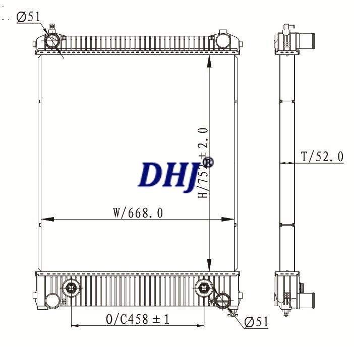 Freightliner/Sterling Various Models Radiator Various Models,BHT74663, BHT74667, BHT91665