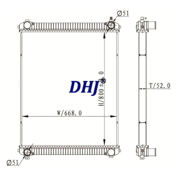 Freightliner M2, MC & MM Radiator,BHTB9696,BHTB9705 BHTD9454,91655,BHT91655,BHT91663