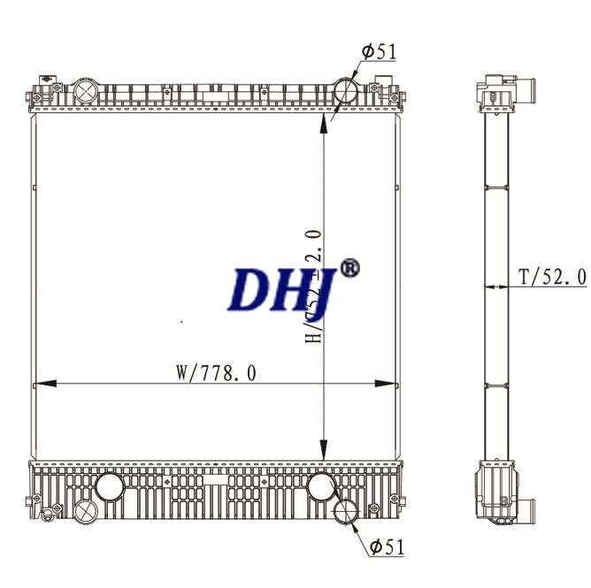 FREIGHTLINER M2 106 RADIATOR,0525194001,0525194003,0525194007,0528483001,A0525423001,A0525423003