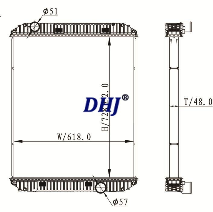 Freightliner FL50,FL60 FL70,FL80,FL9 radiator,1AH00068S,2AH00032,2AH00067,2AH00068,2AH00088,310021T,3