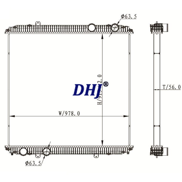 Freightliner Radiator-Century,FLD,Classic XL & Sterling 9500,BHTB5434,BHTC0965,BHTD9466,BHTD9582,BHTE3760,BHTE3761,BHTE4812,BHTE6293