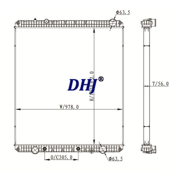 Freightliner Columbia & Cascadia Radiator,HDC010117PA 1A0201190020,3E0118600004,3S0581790002,A0534049000