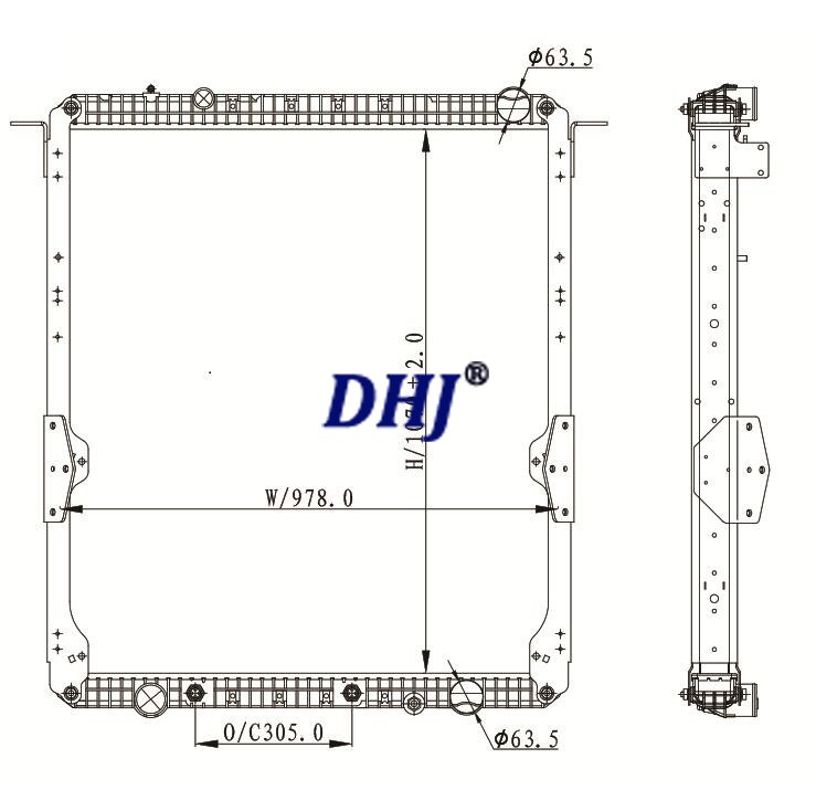 Freightliner Radiator For Columbia & Cascadia,1A0201190020,3E0118600004,3S0581790002,A0526615020,