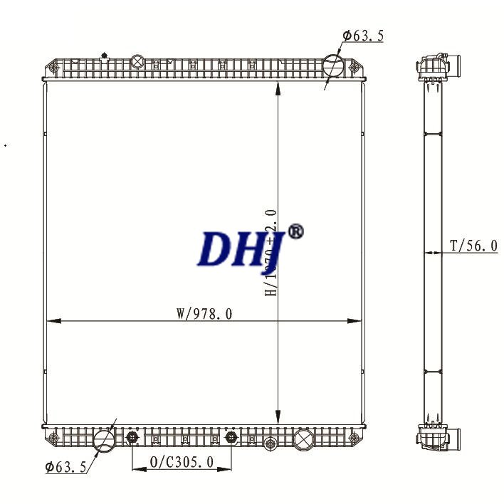 FREIGHTLINER CASCADIA truck RADIATOR，0524936001,0524936003,052660005,0526620003,0527749003,05296170