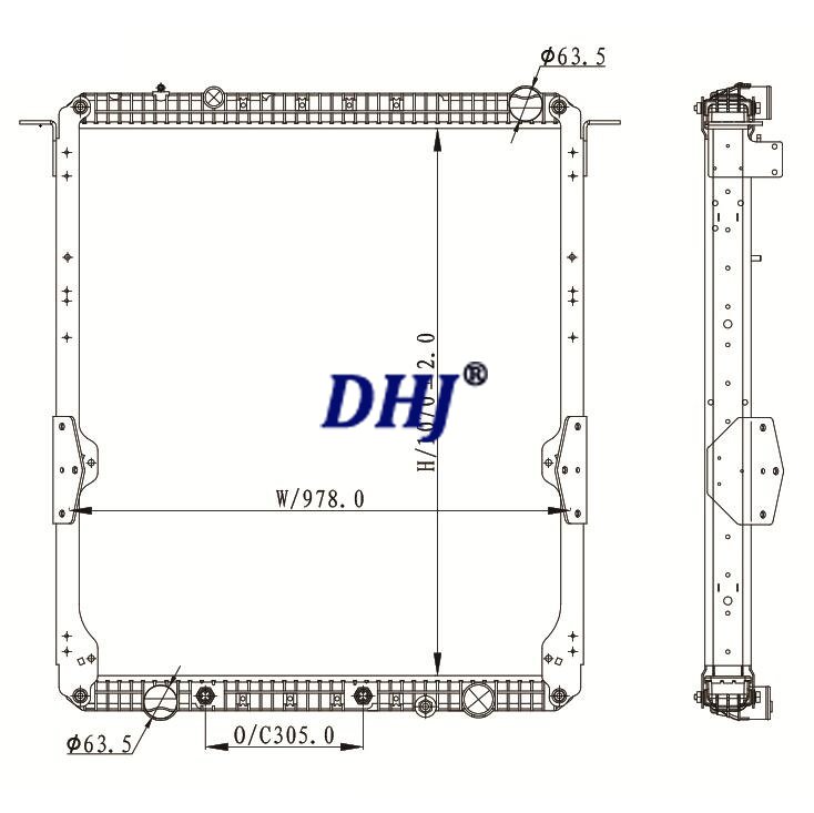 Freightliner Cascadia/Century/Columbia 2008 TRUCK RADIATOR, CTAVTM83143 CTAVTU83143 20011723 SPI20011723 ABPN2020011723 20011723F SPI20011723F