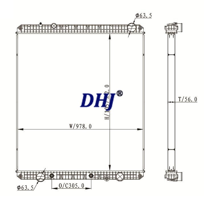 Freightliner Cascadia Radiator,FRE61,TR8609,800057,800057PT,8057,S8057,437247P