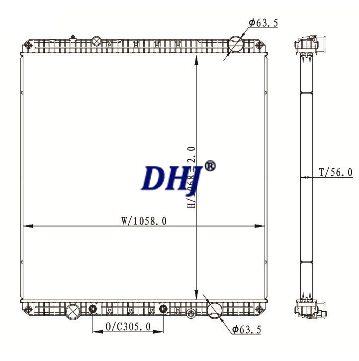 Freightliner Truck Radiator for Coronado W115,0529620002,A0526865010,A0526865008,A0526865006,A0526865004 A0526865002,A0526865000