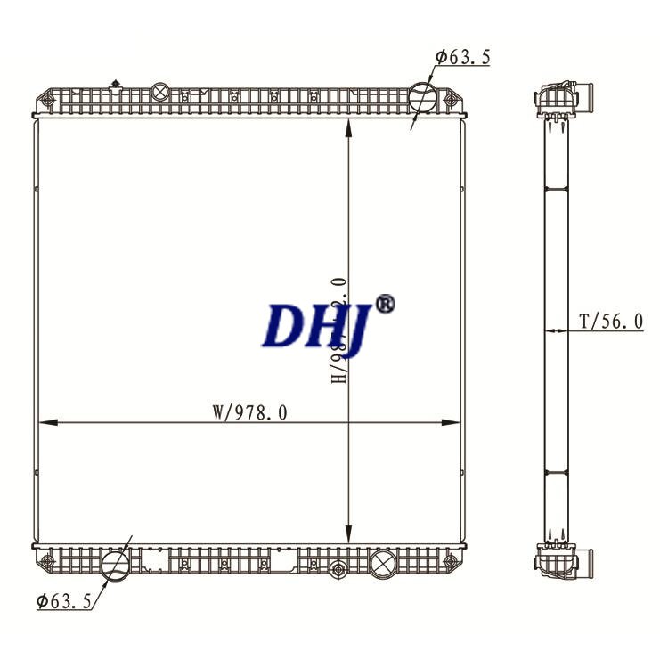 Freightliner Cascadia Truck Radiator,HD9178 0527751005 0527751017 0529619001 HDC010839PA