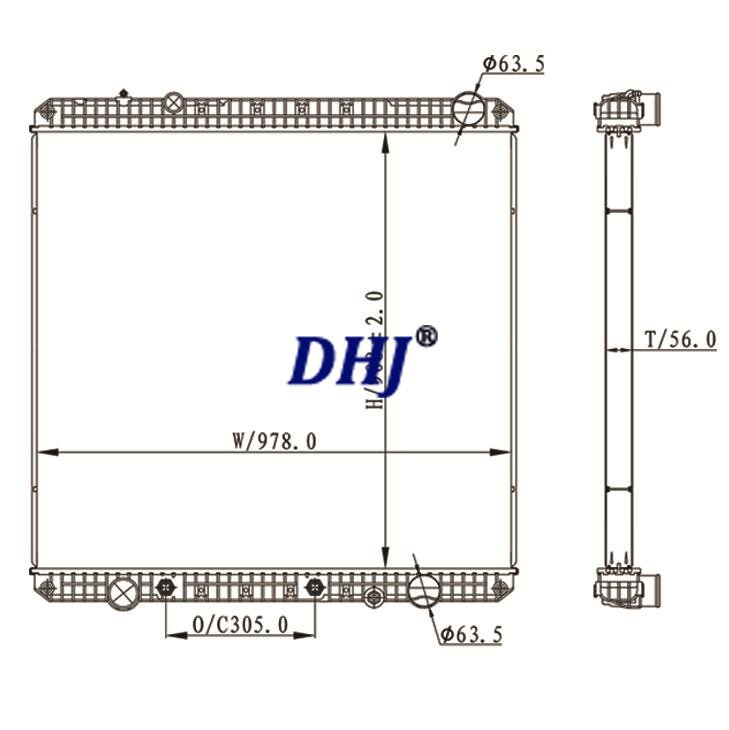 Freightliner Cascadia Truck Radiator,3A0580800002,3S0580800002,05311002002,1A0211070002,3S058080002,3S580802,MOD3S0580800002