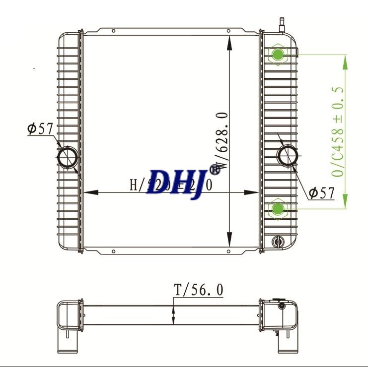 International/Ford Truck Radiator FOR F650-F700,3000-4600,2507390C91,2507390C92,3S51531,2587894C91,1S