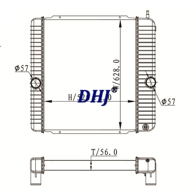 International/Ford Truck Radiator F650,F750,3000,3600,3800,2504905C92, 3E009551000,4C4Z8005HA,2504907