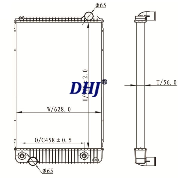 International 3200,4200,4300,4400 series Radiator # 603132,