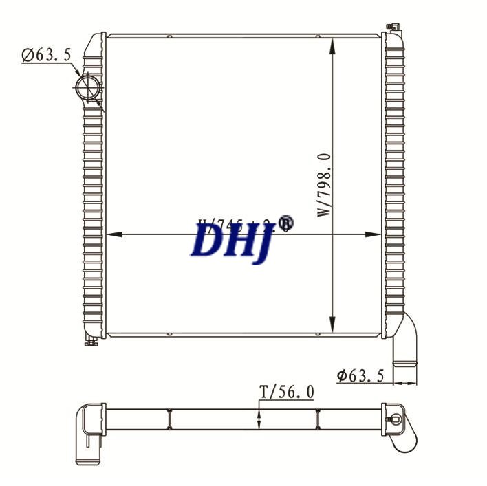 International & Thomas Bus 5000,5500,5500i,5600,5600i,5900,5900i Radiator,2509895C2,3E100670000,052080067,3E0100670000,2509895C1,3S10067,2509894C91,1S180035,2592370C92,