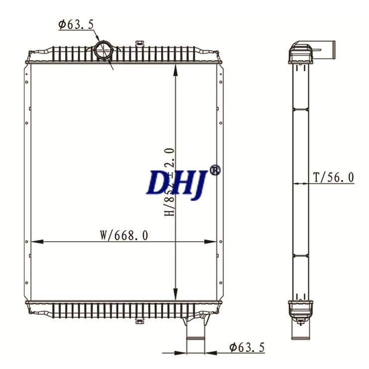 International/Navistar Radiator FOR 8600,8600i,9100,9100i,9200,9200i,9400,9400i,9900i,2508688C92,2508