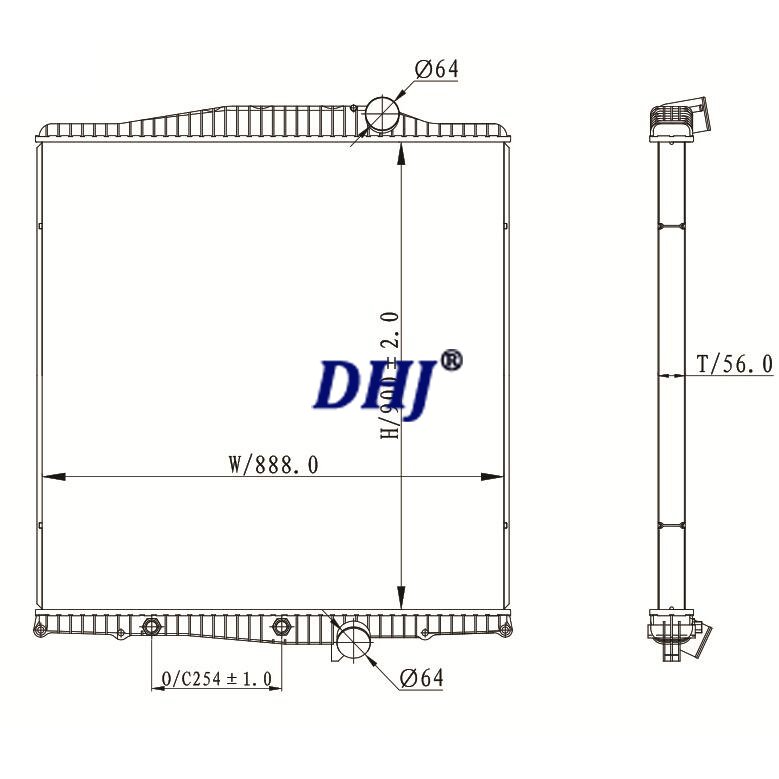 Mack/Volvo Truck Radiator for CHN,CXN & VN Series,20991709, 2MF521M,20991653,20485886,20733349,10