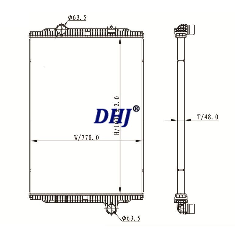 Kenworth/Peterbilt T660,W900 & T800H Truck Radiator,W0265001,W0265002,F3161674101420,KEN20,KW70,CVTU84044,CTVTU84044,F316167,F3161671111110
