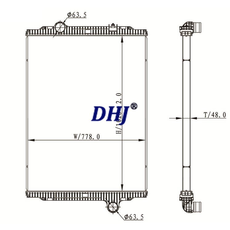 Kenworth T660,W900,T880 Truck Radiator,BT8174,KW8174,CTVTM81743,CVTM81743,CVTU81743,CTVTU81743,HD2050