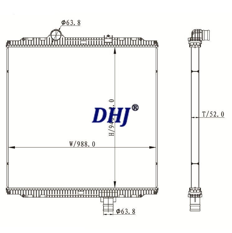 Kenworth/Peterbilt T800,T880,335,365,367,567 Truck Radiator,F3161011132110B,N3985001,N3985003,F316101