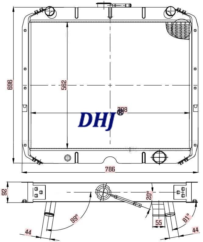 5323Я-1301010,320Я8-1301010-10,URAL TRUCK RADIATOR