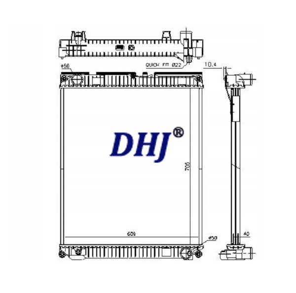 81061016503/81061016493,MAN TGL/TGM truck radiator