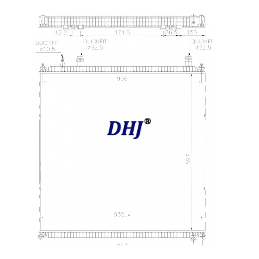 81061010079/ 81061016792,MAN TGX EURO 6 RADIATOR