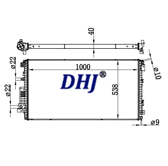 HC3Z8005A,Ford truck Radiator