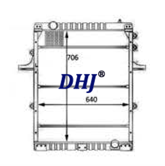 2SU121253A,TMJ121253-XC8005BA,87HU8005HA,98HU8005HA,FORD CARGO Radiator
